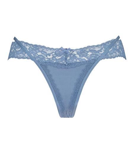 Extra niedriger V-String Elliena, Blau