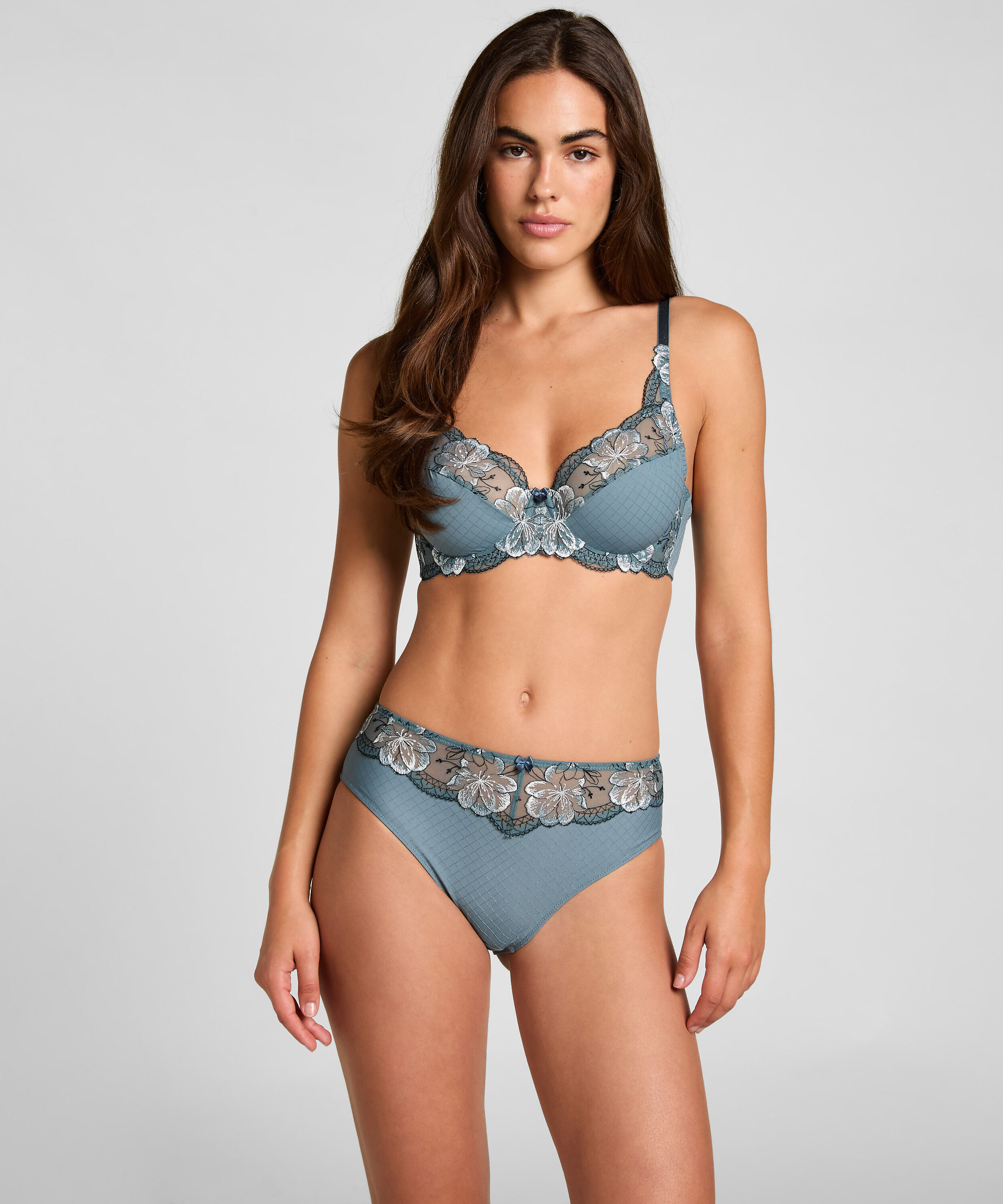 High Waist Brazilian Helena, Blau