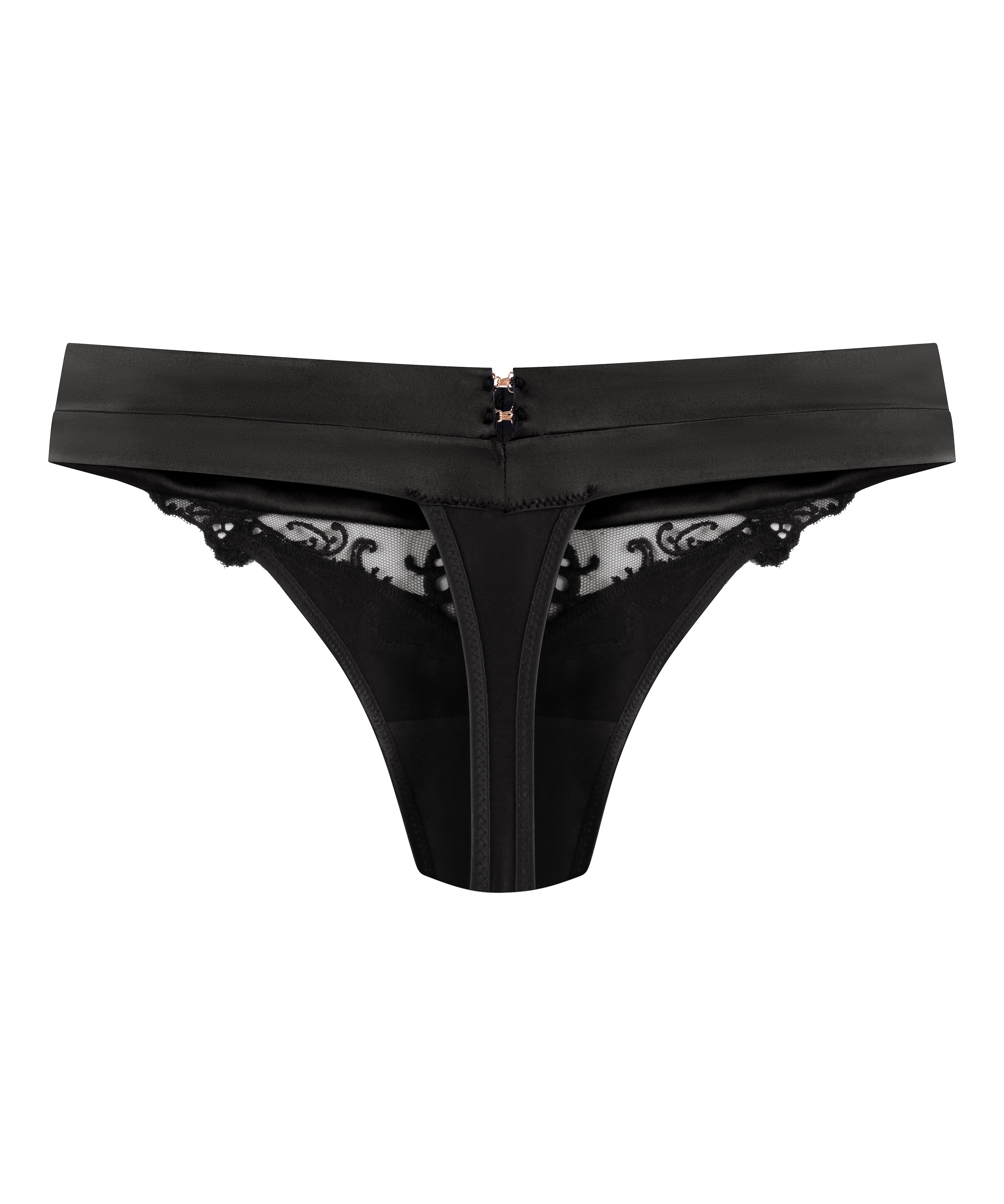 String mit hohem Beinausschnitt Sveta, Schwarz, main