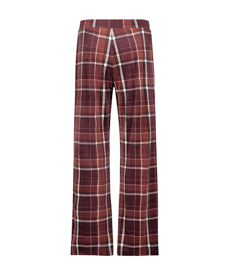 Tall Pyjamahose aus Velours, Rot