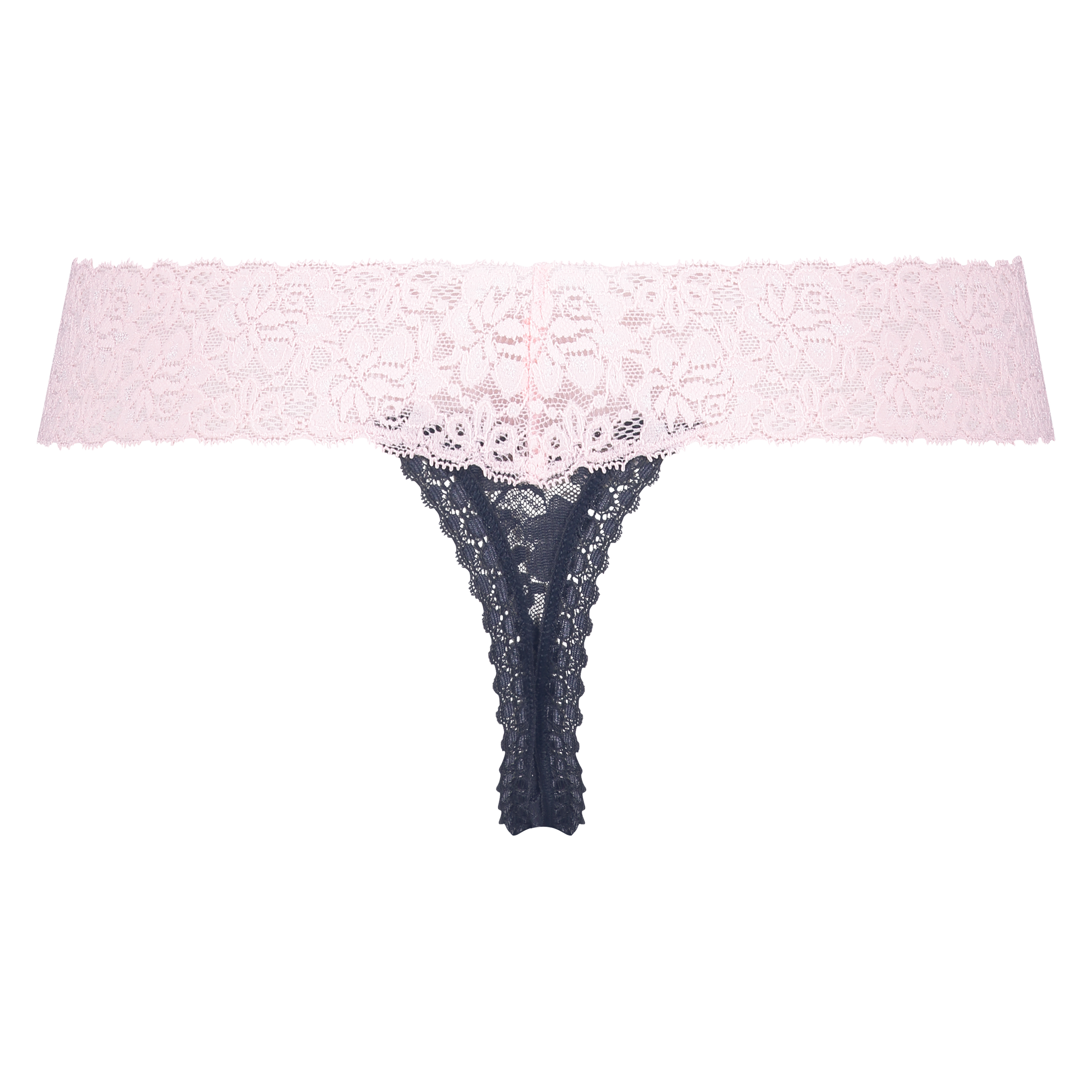 String en V taille extra basse, Bleu, main