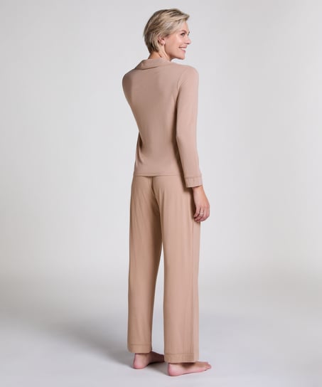 Pantalon côtelé Essential Petite, Beige