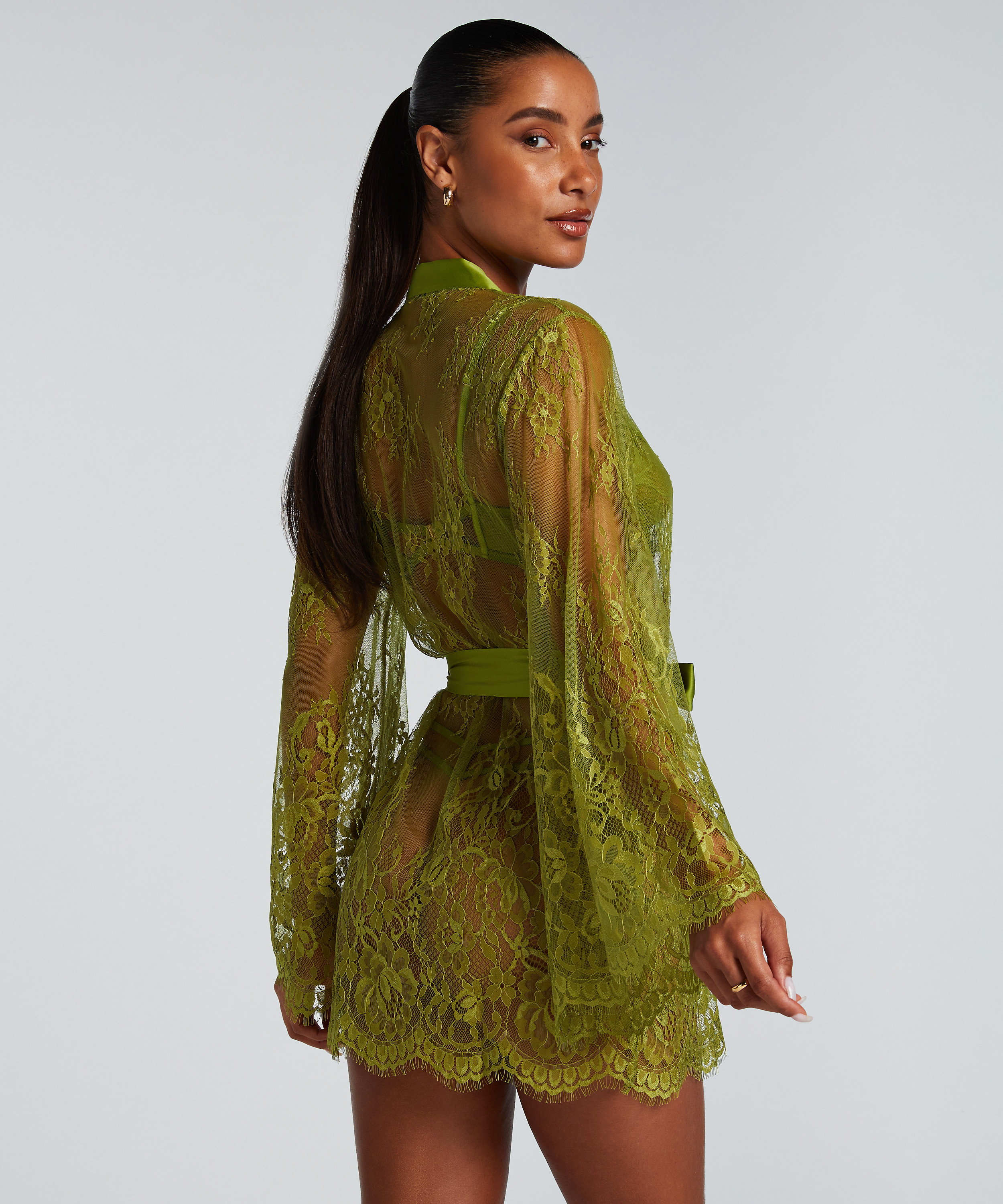 Kimono Lace Isabelle, Vert, main