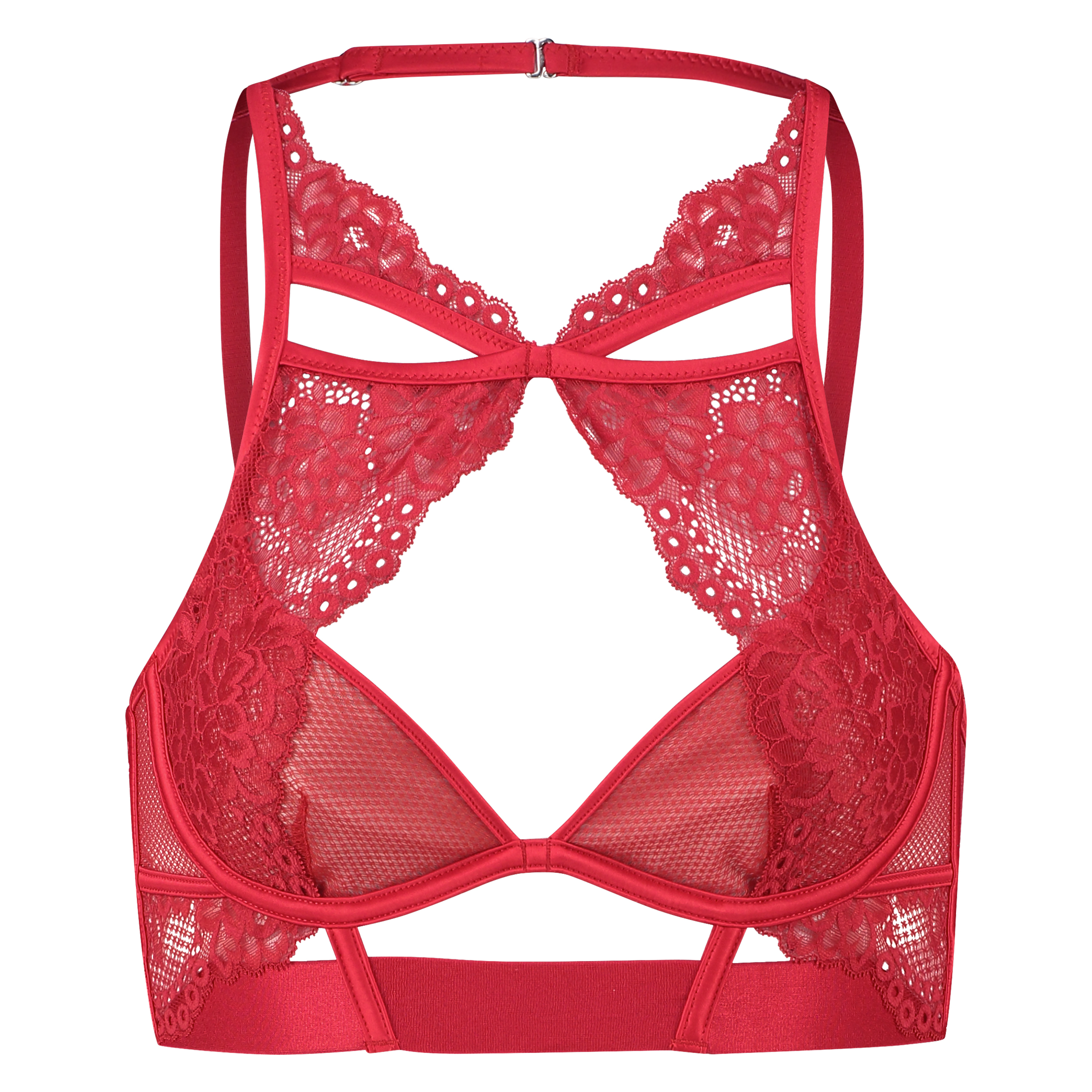 Unwattierter Bügel-BH Tomei, Rot, main