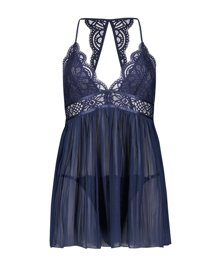 Babydoll Chiffon, Blau