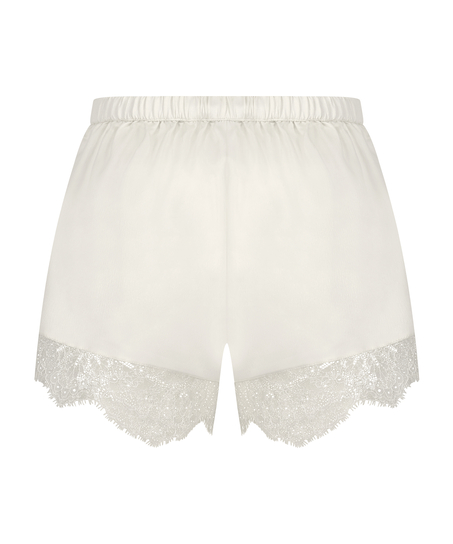 Satin Short Camille, Weiß