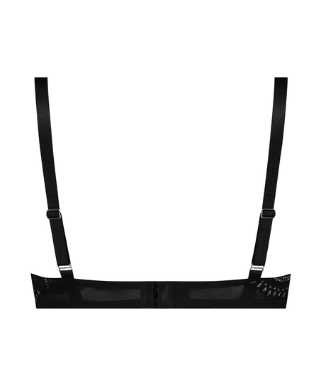 Unwattierter Bügel-BH Donna Sparkle, Schwarz