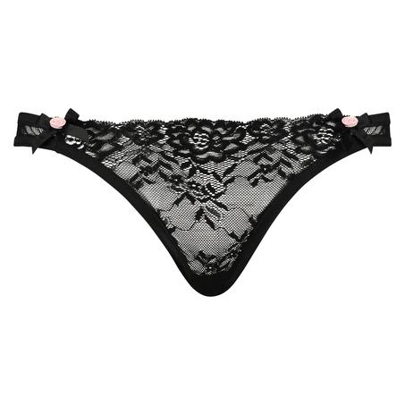 Knickers Cleo tanga, Noir