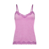 Cami Top Velours Lace, Rose