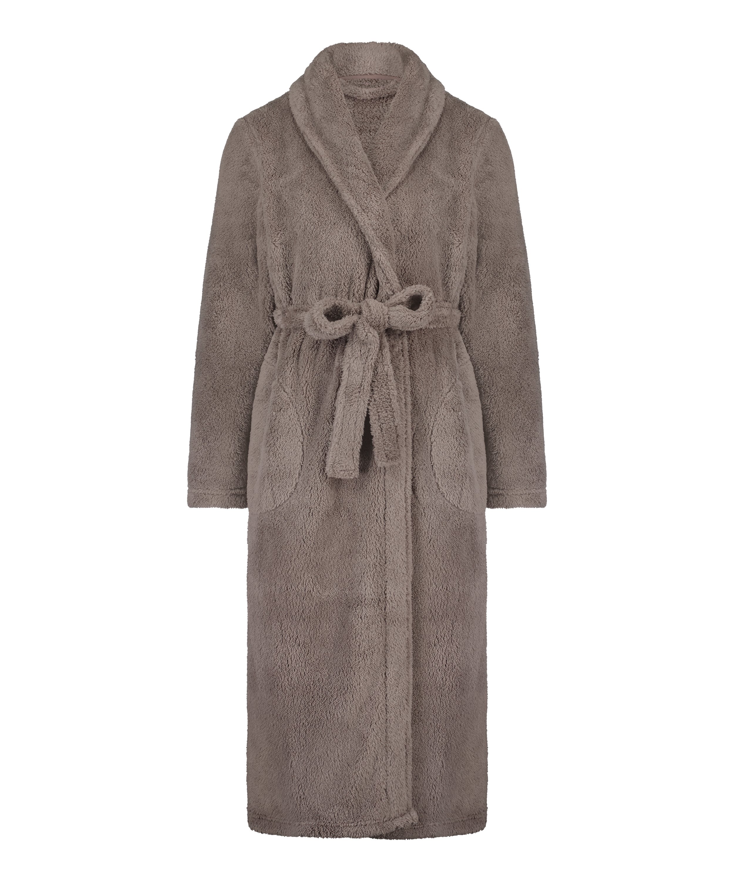 Bademantel Fleece, Beige, main