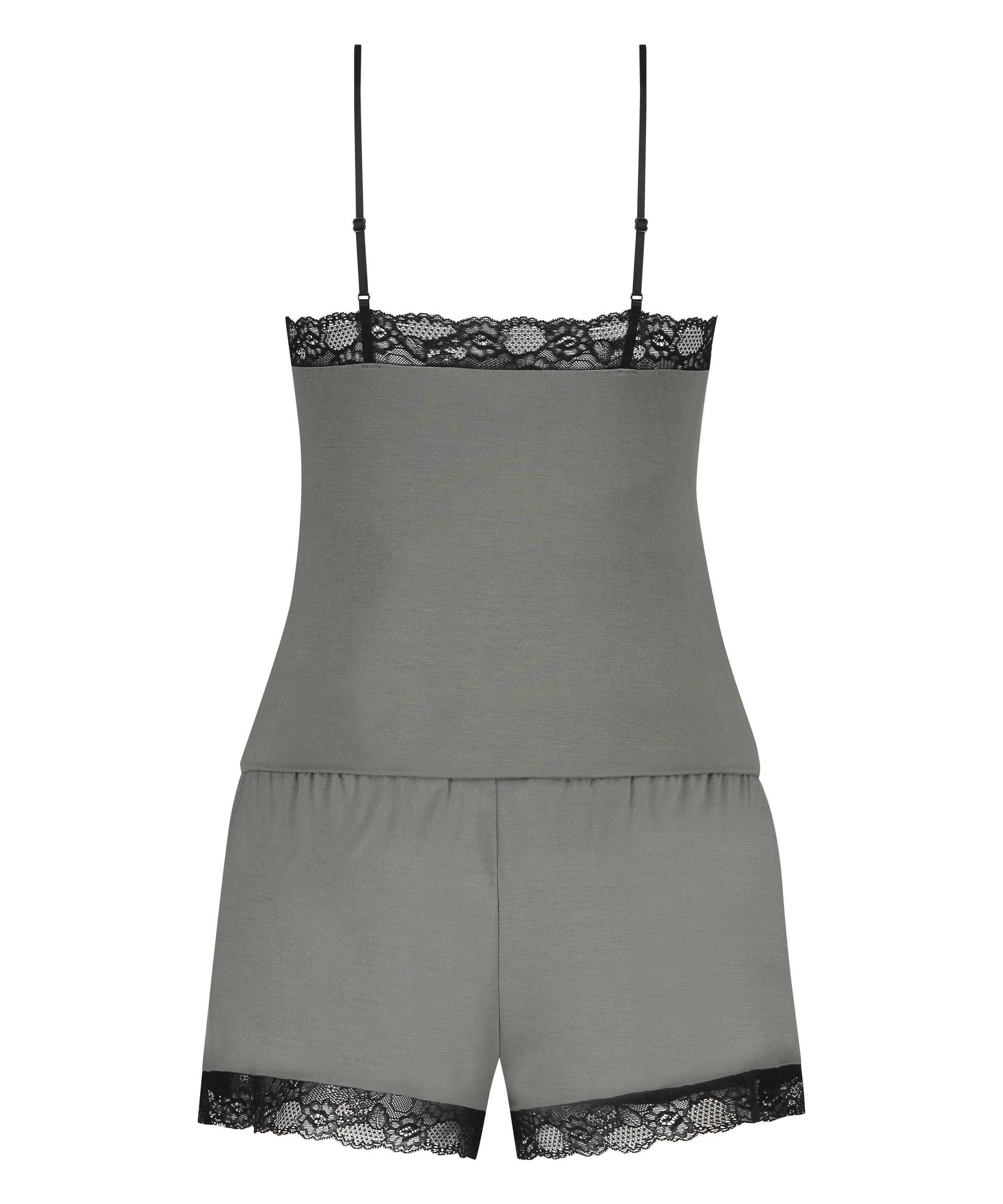 Ensemble de pyjama court Cami, Vert, main