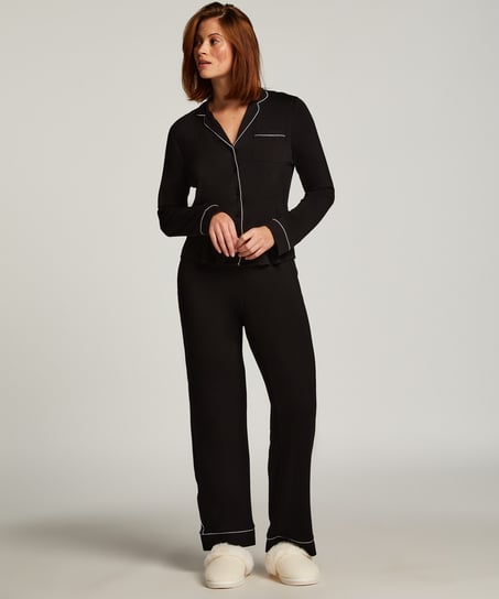 Veste à manches longues en jersey Essential, Noir