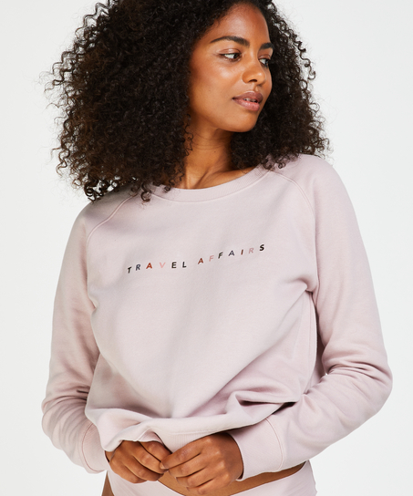 Langarm-Sweater, Lila