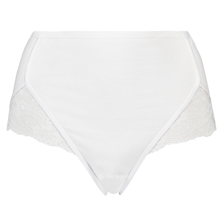 Superslip Lace Maxi baumwolle, Weiß