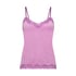 Camisole velours Dentelle, Rose