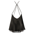 Slipdress Lessie Satin, Schwarz