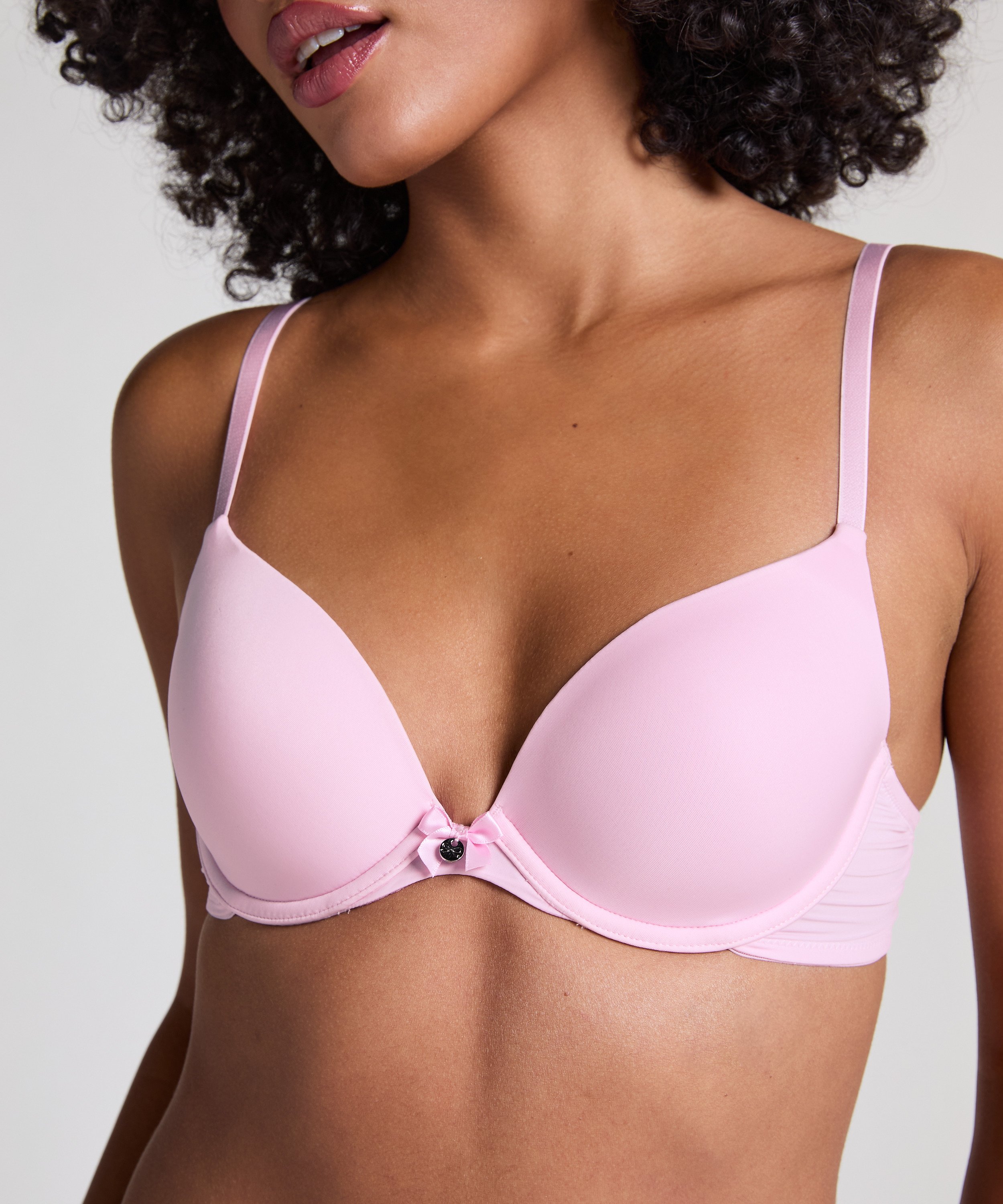 Soutien-gorge à armatures préformé Plunge, Rose, main