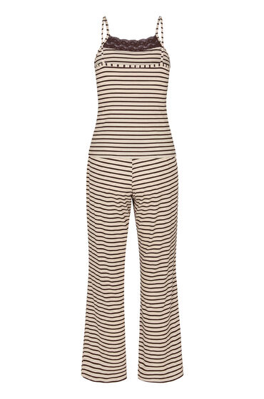 Hunkemöller Pyjama Set Lace Brown