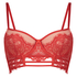 Soutien-gorge &agrave; armatures pr&eacute;form&eacute; longline Yves, Rouge