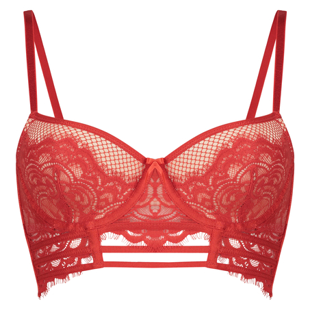 Soutien-gorge &agrave; armatures pr&eacute;form&eacute; longline Yves, Rouge