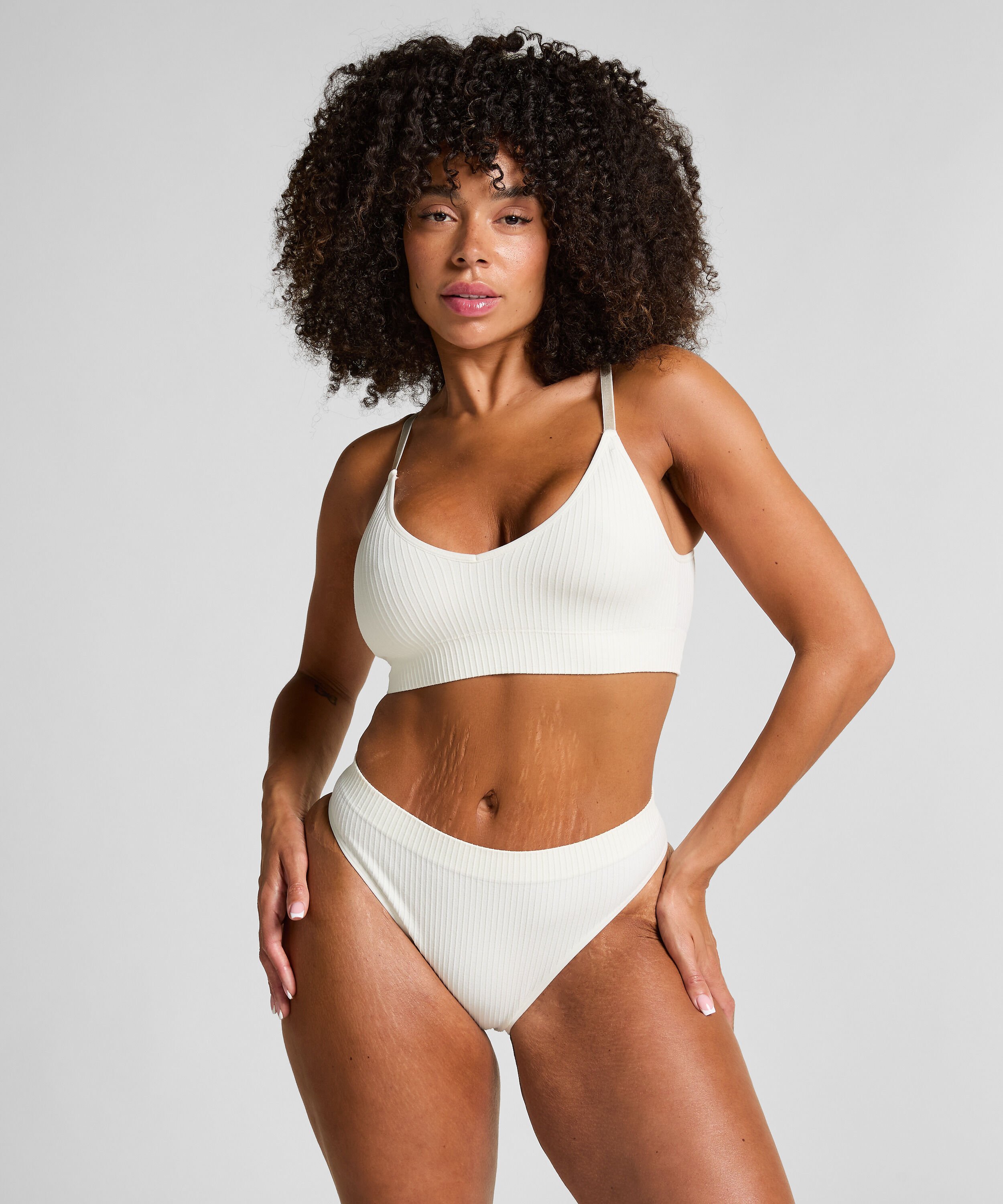Slip brésilien Dianne, Blanc Slip brésilien Dianne, Blanc