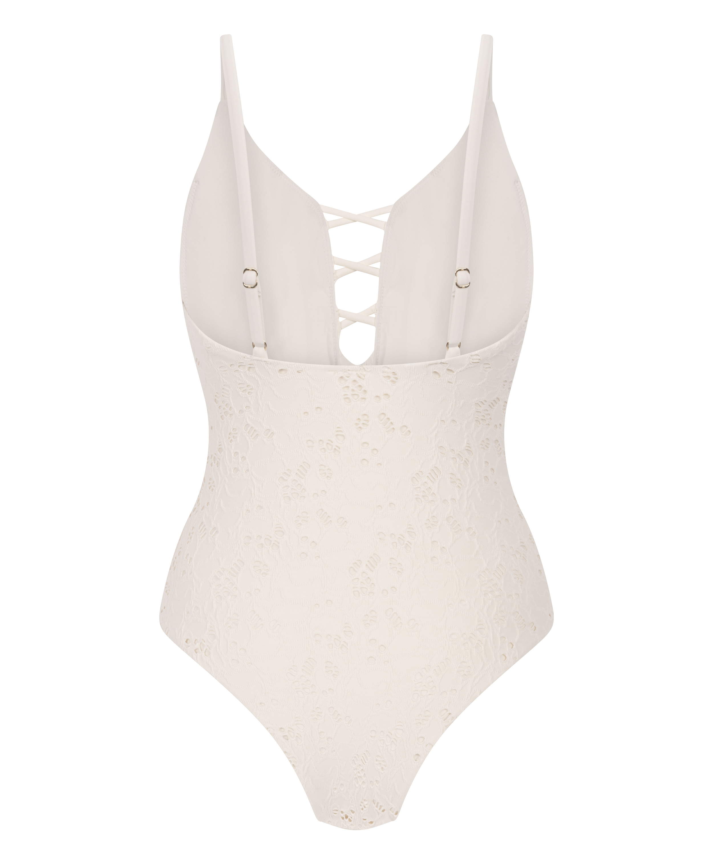 Maillot de bain en crochet, Blanc, main