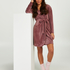 Peignoir court Velours, Violet