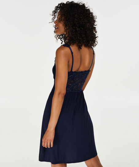 Nuisette Modal Lace, Bleu