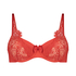 Soutien-gorge rembourr&eacute; &agrave; armatures Kat, Rouge