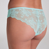 Slip brésilien Invisible Lace Back, Bleu