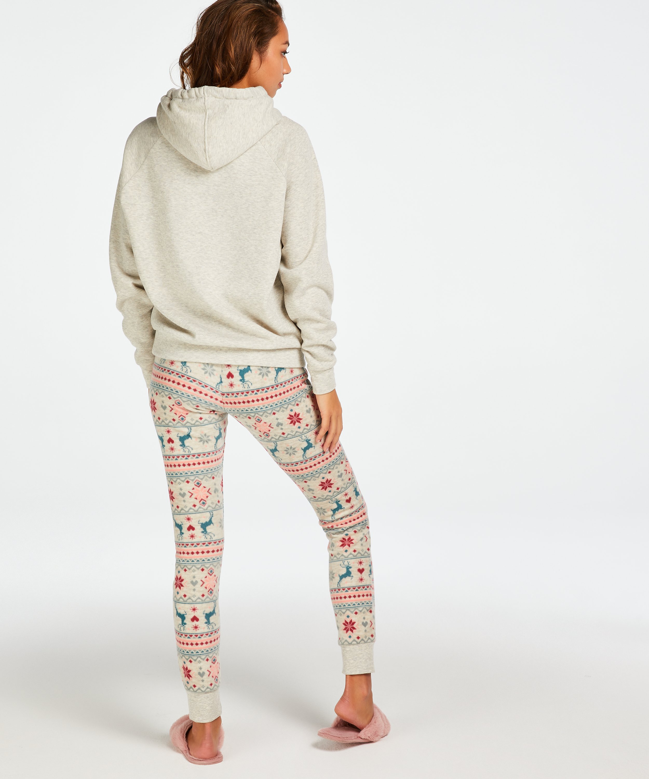 Hoodie à manches longues, Beige, main