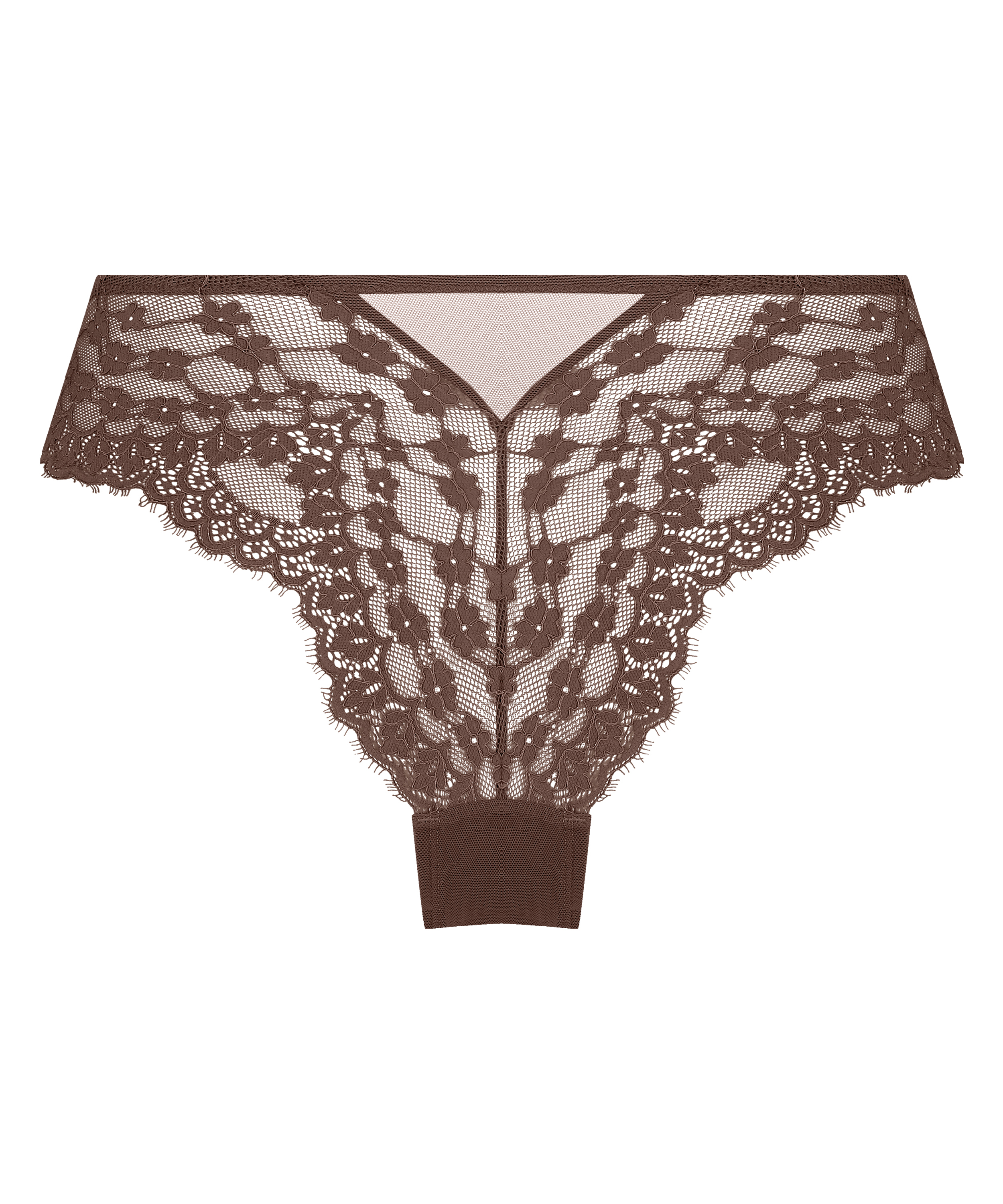 Slip brésilien Daisy, Marron, main