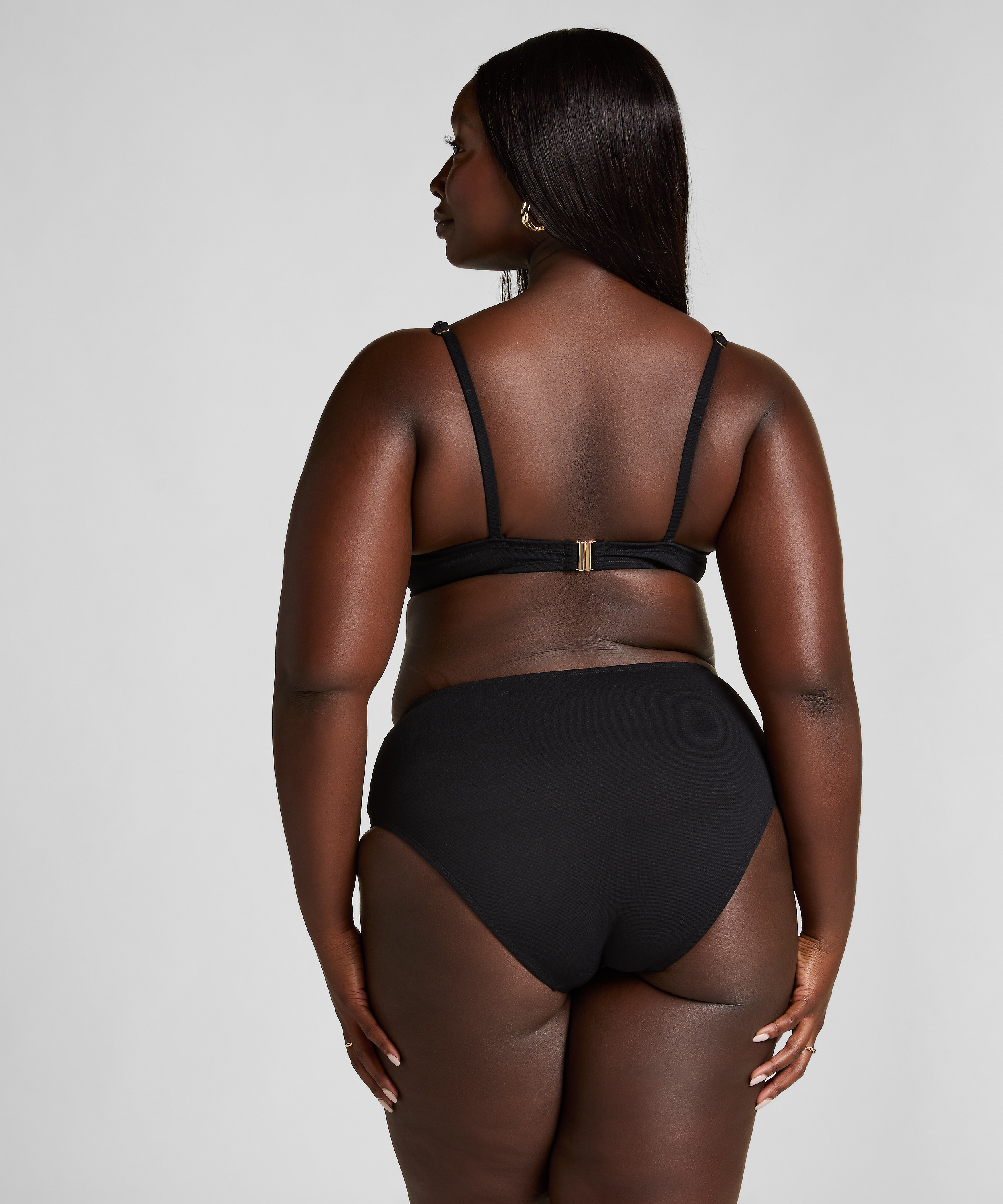 Haut de bikini Holbox, Noir, main