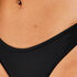 Hoch ausgeschnittener Bikini-Slip Haze, Schwarz