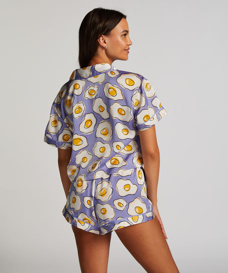 Pyjama-Shorts Satin, Lila