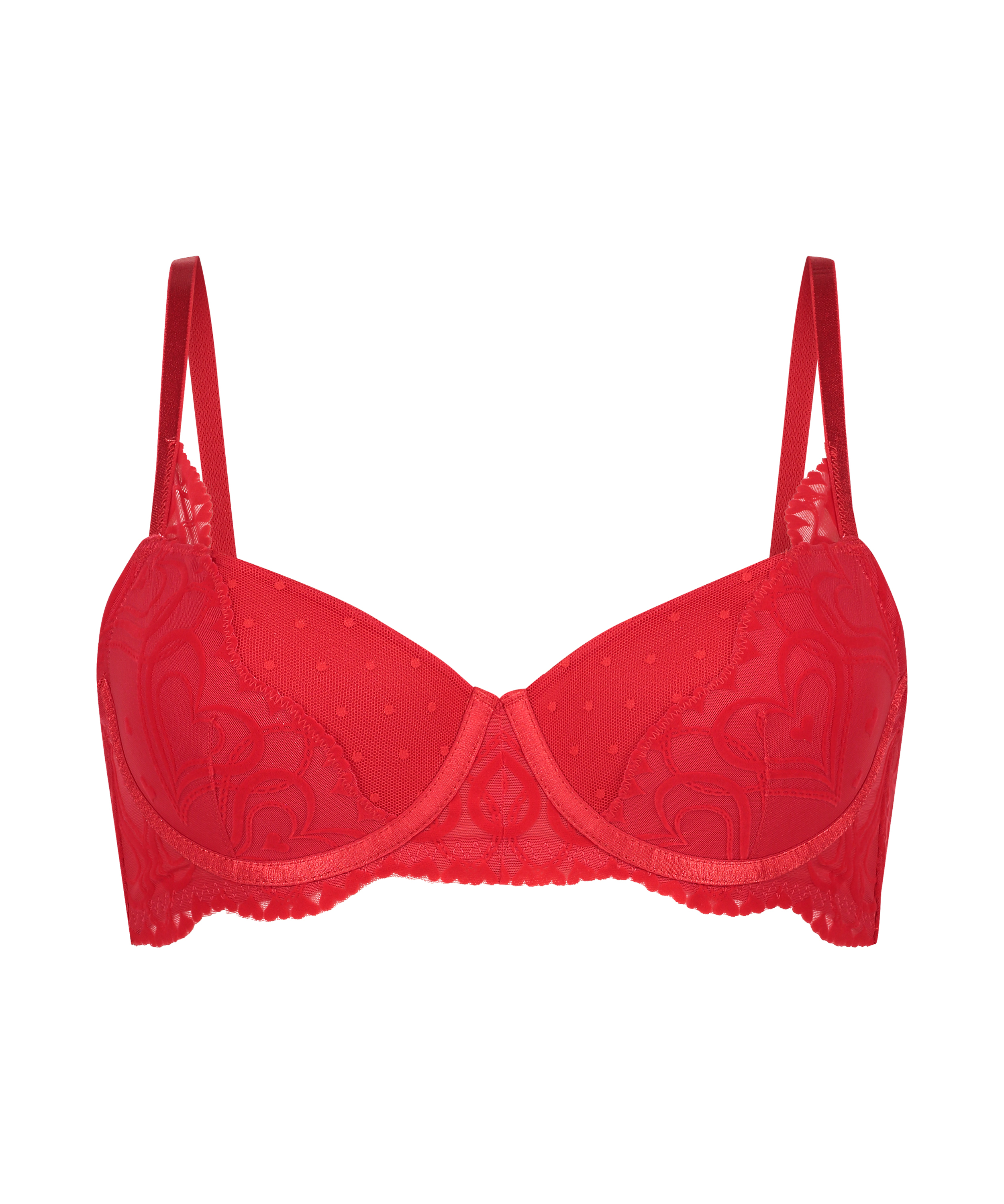 Soutien-gorge à armatures non-préformé  Pippa, Rouge, main