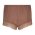 Short Satin, marron