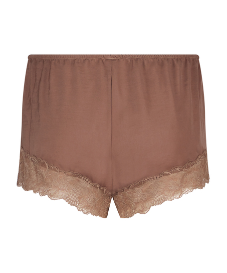 Short Satin, marron