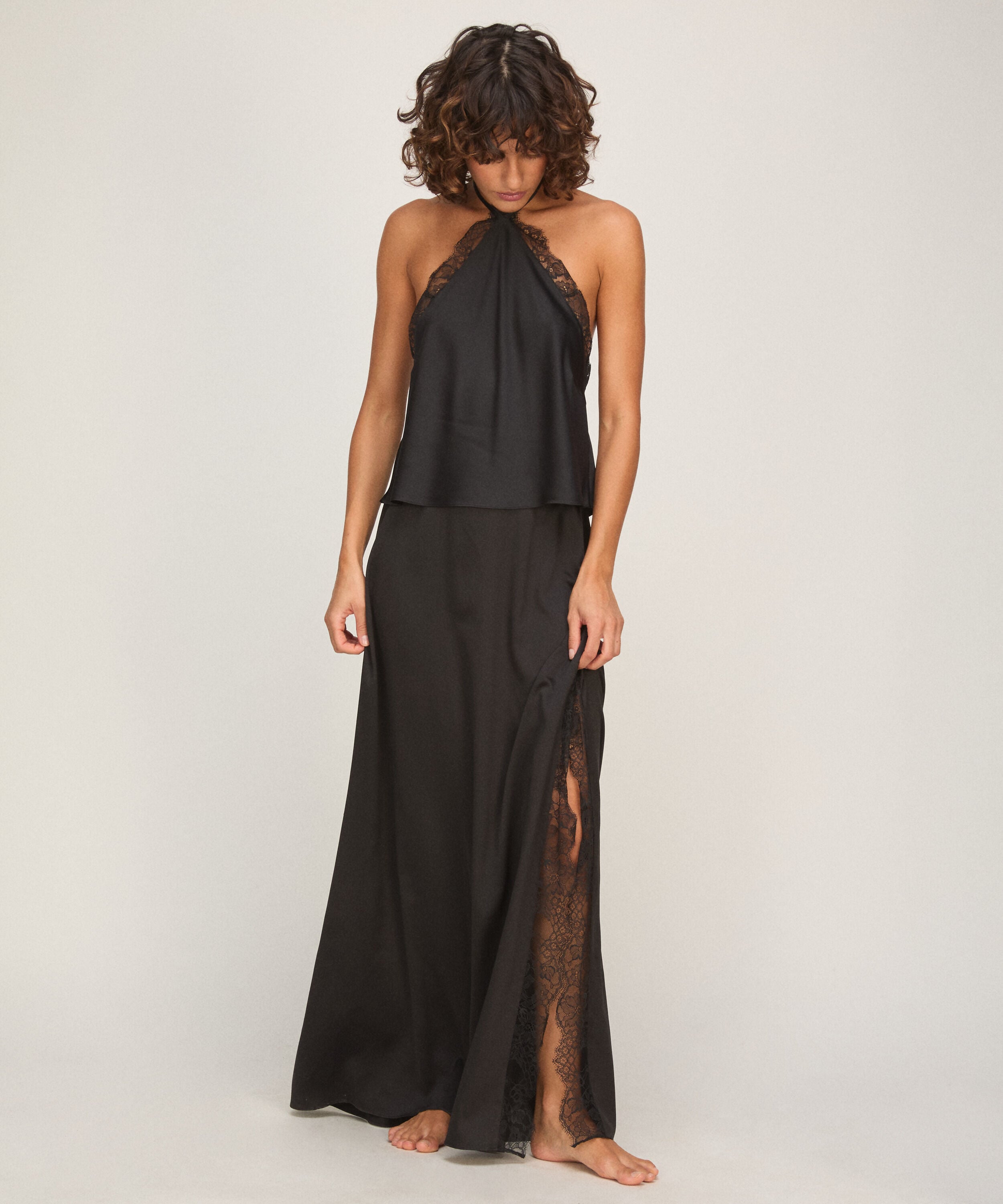 Halter Top Cecilia, Schwarz Halter Top Cecilia, Schwarz