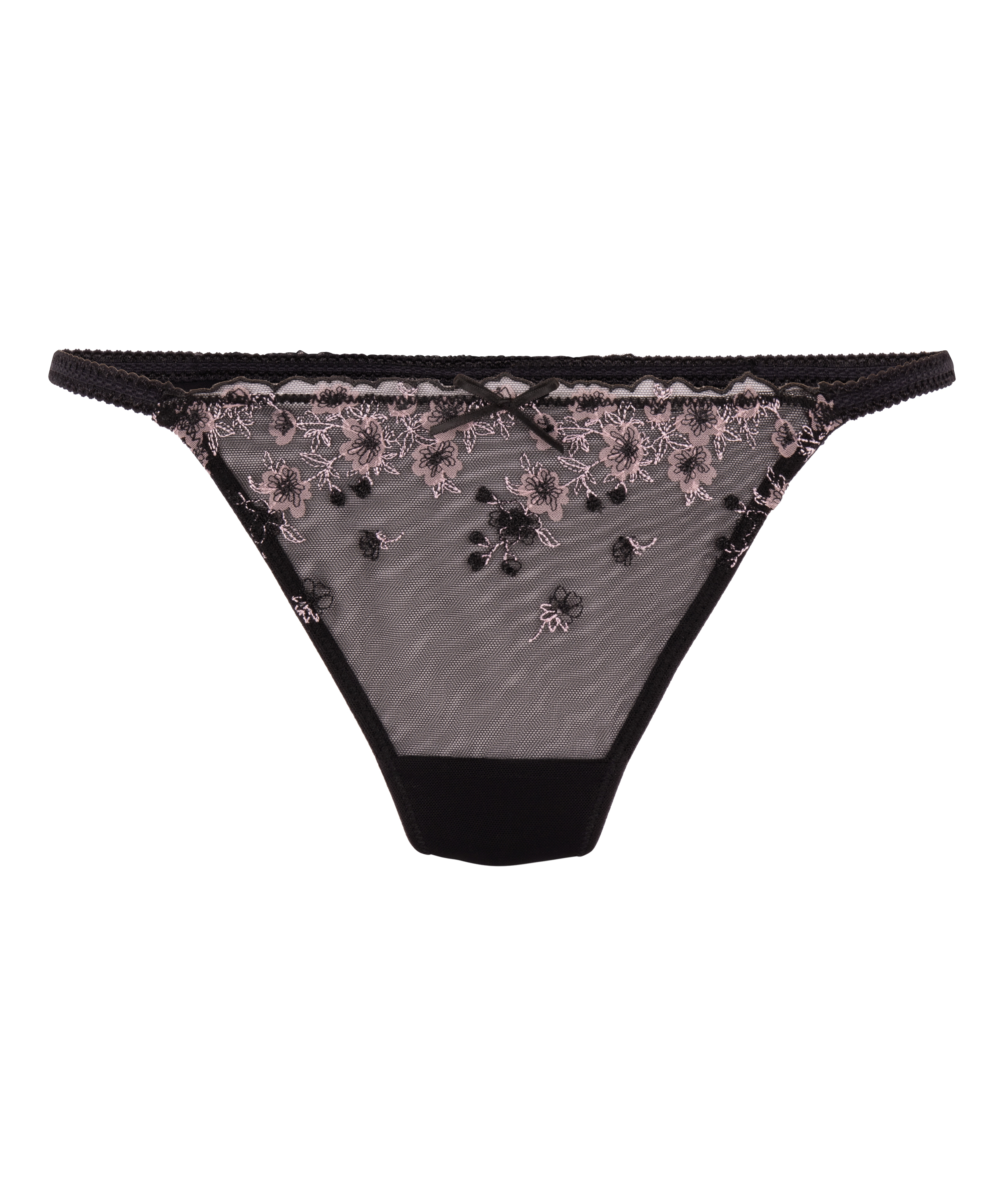 Chloe String mit hohem Bein, Schwarz, main