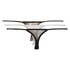 3-pack thongs mesh, Schwarz