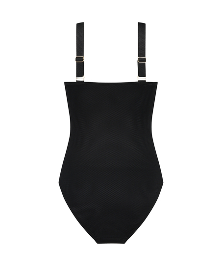 Maillot de bain Scallop, Noir
