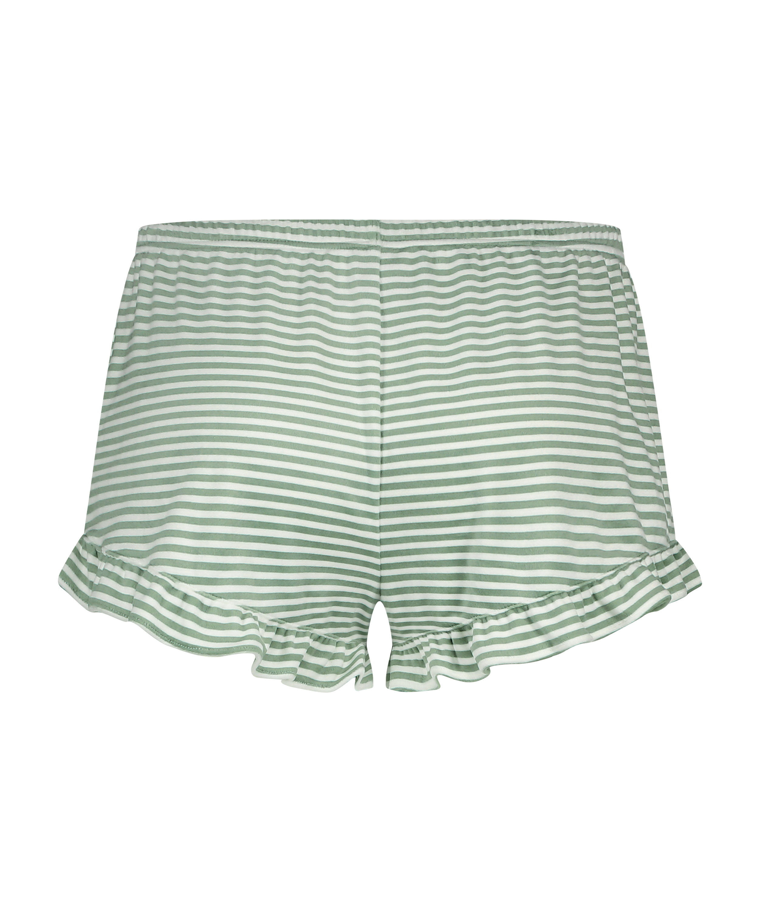 Short Velours à volants, Vert, main