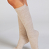 1 Paar Stricksocken, Beige