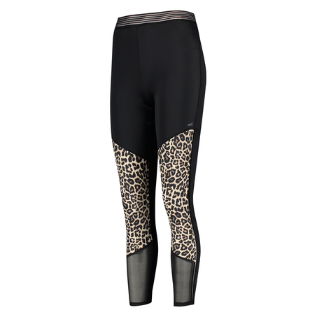 HKMX High Sports Sportlegging Leopard, Grau