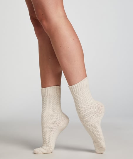 1 Paar Stricksocken, Grün