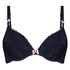 Soutien-gorge à armatures préformé push-up Maya, Bleu