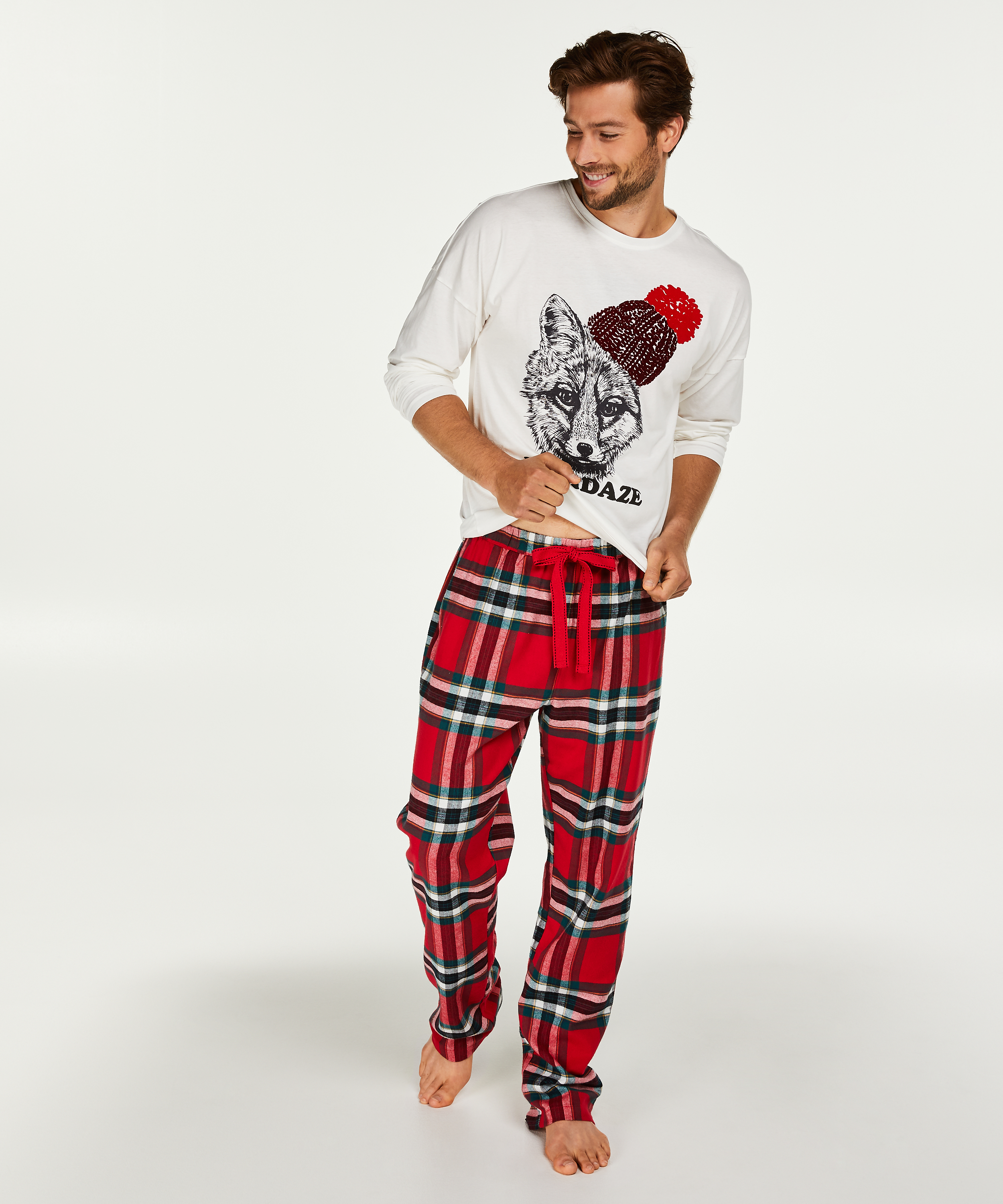 Pyjama-Set für Männer, Rot, main
