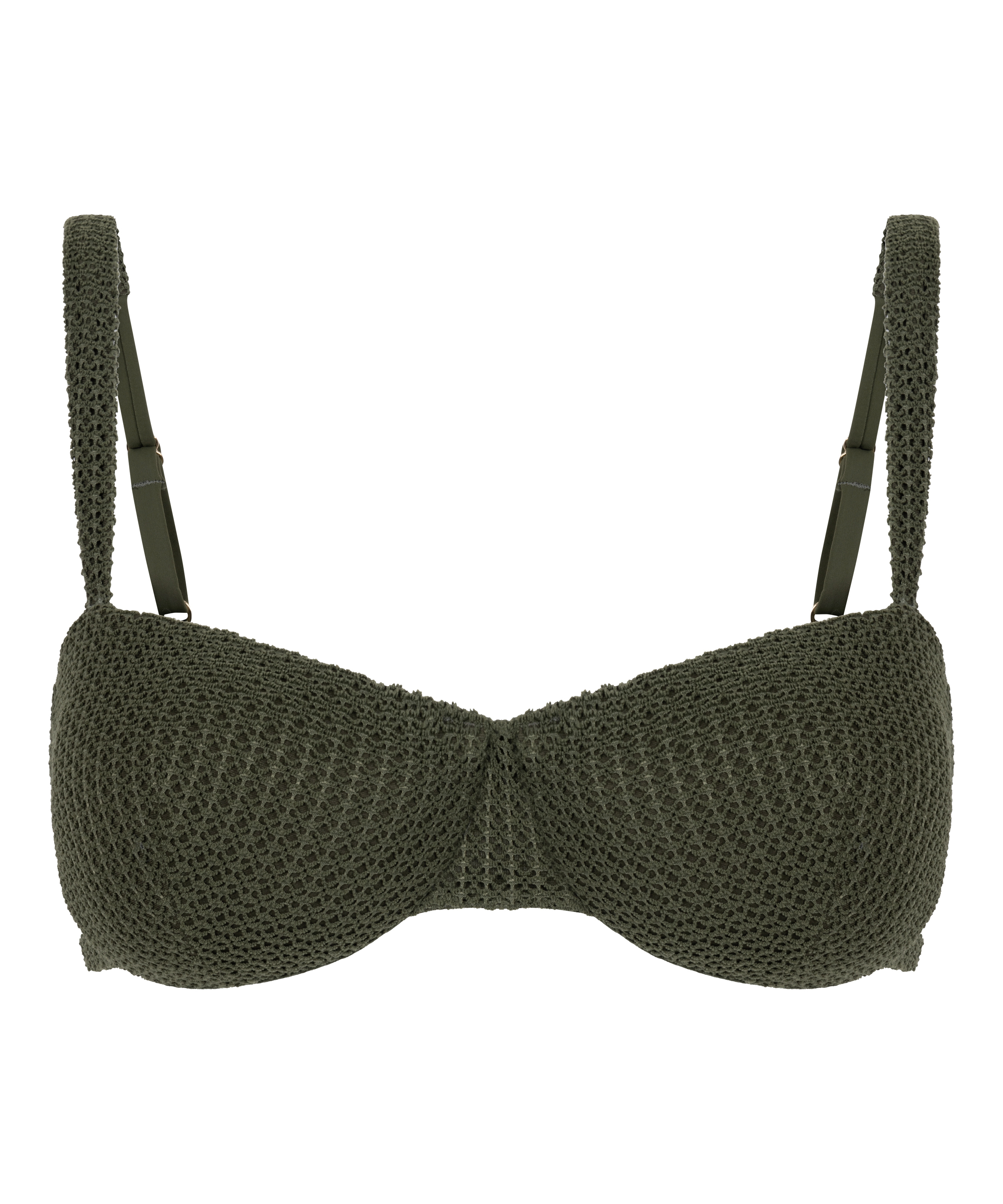 Cairo Unwattiertes Bügel-Bikinioberteil, Grün, main