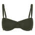 Cairo Unwattiertes Bügel-Bikinioberteil, Grün